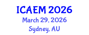 International Conference on Applied and Engineering Mathematics (ICAEM) March 29, 2026 - Sydney, Australia