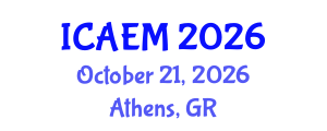 International Conference on Applied and Engineering Mathematics (ICAEM) October 21, 2026 - Athens, Greece