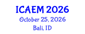 International Conference on Applied and Engineering Mathematics (ICAEM) October 25, 2026 - Bali, Indonesia