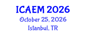 International Conference on Applied and Engineering Mathematics (ICAEM) October 25, 2026 - Istanbul, Turkey