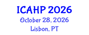 International Conference on Applied and Health Psychology (ICAHP) October 28, 2026 - Lisbon, Portugal