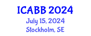 International Conference on Applied Biology and Biotechnology (ICABB) July 15, 2024 - Stockholm, Sweden