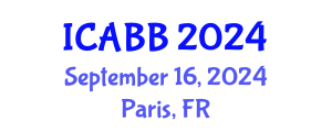 International Conference on Applied Biology and Biotechnology (ICABB) September 16, 2024 - Paris, France