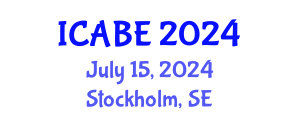 International Conference on Applied Biology and Ecology (ICABE) July 15, 2024 - Stockholm, Sweden
