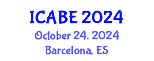 International Conference on Applied Biology and Ecology (ICABE) October 24, 2024 - Barcelona, Spain