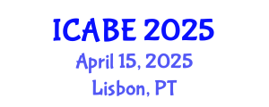 International Conference on Applied Biology and Ecology (ICABE) April 15, 2025 - Lisbon, Portugal