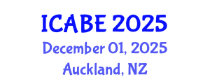 International Conference on Applied Biology and Ecology (ICABE) December 01, 2025 - Auckland, New Zealand