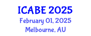 International Conference on Applied Biology and Ecology (ICABE) February 01, 2025 - Melbourne, Australia
