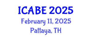 International Conference on Applied Biology and Ecology (ICABE) February 11, 2025 - Pattaya, Thailand