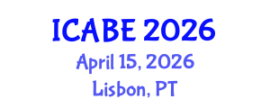 International Conference on Applied Biology and Ecology (ICABE) April 15, 2026 - Lisbon, Portugal