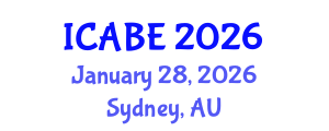 International Conference on Applied Biology and Ecology (ICABE) January 28, 2026 - Sydney, Australia
