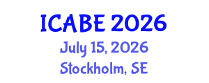 International Conference on Applied Biology and Ecology (ICABE) July 15, 2026 - Stockholm, Sweden