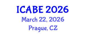International Conference on Applied Biology and Ecology (ICABE) March 22, 2026 - Prague, Czechia