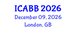 International Conference on Applied Bioscience and Biotechnology (ICABB) December 09, 2026 - London, United Kingdom