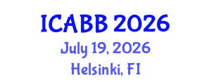 International Conference on Applied Bioscience and Biotechnology (ICABB) July 19, 2026 - Helsinki, Finland