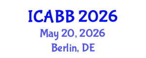 International Conference on Applied Bioscience and Biotechnology (ICABB) May 20, 2026 - Berlin, Germany