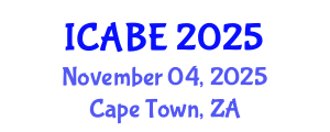 International Conference on Applied Business and Entrepreneurship (ICABE) November 04, 2025 - Cape Town, South Africa