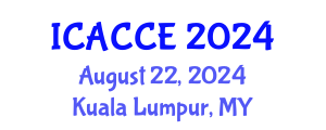 International Conference on Applied Chemistry and Chemical Engineering (ICACCE) August 22, 2024 - Kuala Lumpur, Malaysia
