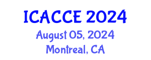 International Conference on Applied Chemistry and Chemical Engineering (ICACCE) August 05, 2024 - Montreal, Canada