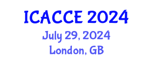 International Conference on Applied Chemistry and Chemical Engineering (ICACCE) July 29, 2024 - London, United Kingdom