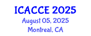 International Conference on Applied Chemistry and Chemical Engineering (ICACCE) August 05, 2025 - Montreal, Canada