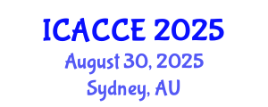 International Conference on Applied Chemistry and Chemical Engineering (ICACCE) August 30, 2025 - Sydney, Australia