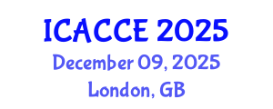 International Conference on Applied Chemistry and Chemical Engineering (ICACCE) December 09, 2025 - London, United Kingdom