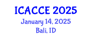 International Conference on Applied Chemistry and Chemical Engineering (ICACCE) January 14, 2025 - Bali, Indonesia