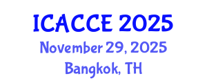 International Conference on Applied Chemistry and Chemical Engineering (ICACCE) November 29, 2025 - Bangkok, Thailand