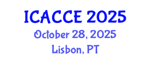 International Conference on Applied Chemistry and Chemical Engineering (ICACCE) October 28, 2025 - Lisbon, Portugal
