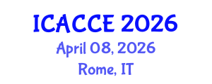 International Conference on Applied Chemistry and Chemical Engineering (ICACCE) April 08, 2026 - Rome, Italy