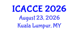 International Conference on Applied Chemistry and Chemical Engineering (ICACCE) August 23, 2026 - Kuala Lumpur, Malaysia