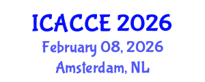 International Conference on Applied Chemistry and Chemical Engineering (ICACCE) February 08, 2026 - Amsterdam, Netherlands