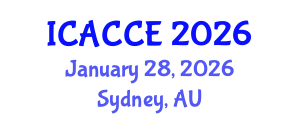 International Conference on Applied Chemistry and Chemical Engineering (ICACCE) January 28, 2026 - Sydney, Australia