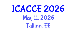 International Conference on Applied Chemistry and Chemical Engineering (ICACCE) May 11, 2026 - Tallinn, Estonia International Conference on Applied Chemistry and Chemical Engineering (ICACCE) May 11, 2026 - Tallinn, Estonia