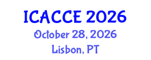 International Conference on Applied Chemistry and Chemical Engineering (ICACCE) October 28, 2026 - Lisbon, Portugal