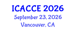 International Conference on Applied Chemistry and Chemical Engineering (ICACCE) September 23, 2026 - Vancouver, Canada