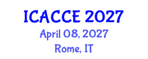 International Conference on Applied Chemistry and Chemical Engineering (ICACCE) April 08, 2027 - Rome, Italy