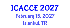 International Conference on Applied Chemistry and Chemical Engineering (ICACCE) February 15, 2027 - Istanbul, Turkey International Conference on Applied Chemistry and Chemical Engineering (ICACCE) February 15, 2027 - Istanbul, Turkey