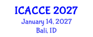 International Conference on Applied Chemistry and Chemical Engineering (ICACCE) January 14, 2027 - Bali, Indonesia