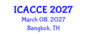 International Conference on Applied Chemistry and Chemical Engineering (ICACCE) March 08, 2027 - Bangkok, Thailand