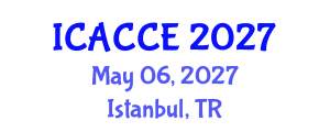 International Conference on Applied Chemistry and Chemical Engineering (ICACCE) May 06, 2027 - Istanbul, Turkey International Conference on Applied Chemistry and Chemical Engineering (ICACCE) May 06, 2027 - Istanbul, Turkey