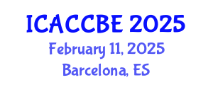 International Conference on Applied Chemistry, Chemical and Biomolecular Engineering (ICACCBE) February 11, 2025 - Barcelona, Spain