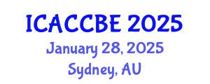 International Conference on Applied Chemistry, Chemical and Biomolecular Engineering (ICACCBE) January 28, 2025 - Sydney, Australia