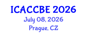 International Conference on Applied Chemistry, Chemical and Biomolecular Engineering (ICACCBE) July 08, 2026 - Prague, Czechia