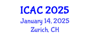 International Conference on Applied Chemistry (ICAC) January 14, 2025 - Zurich, Switzerland