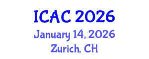 International Conference on Applied Chemistry (ICAC) January 14, 2026 - Zurich, Switzerland