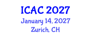 International Conference on Applied Chemistry (ICAC) January 14, 2027 - Zurich, Switzerland