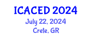 International Conference on Applied Civil Engineering Design (ICACED) July 22, 2024 - Crete, Greece