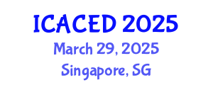 International Conference on Applied Civil Engineering Design (ICACED) March 29, 2025 - Singapore, Singapore